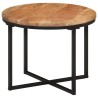 Table basse 45x45x35 cm bois massif acacia et fer 