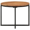 Table basse 45x45x35 cm bois massif acacia et fer 