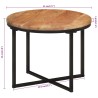 Table basse 45x45x35 cm bois massif acacia et fer 