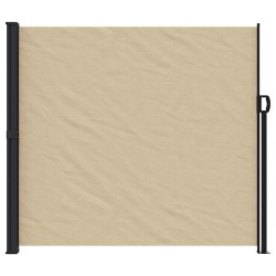 Auvent latéral rétractable beige 180x500 cm 