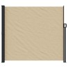 Auvent latéral rétractable beige 180x500 cm 