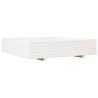 Jardinière blanc 110x110x26,5 cm bois de pin massif 