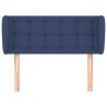 Tête de lit avec oreilles Bleu 93x23x78/88 cm Tissu 
