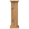 Piédestal avec rangement chêne artisanal bois d'ingénierie 