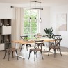 Pieds de table à manger en U 2 pièces Blanc 90 x (72-73) cm Acier 