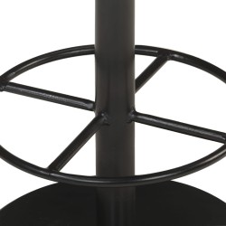 Tabouret de bar Gris Cuir véritable 