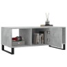 Table basse gris béton 102x50x40 cm bois d'ingénierie 
