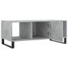 Table basse gris béton 102x50x40 cm bois d'ingénierie 