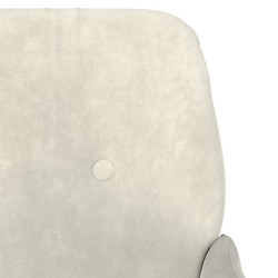 Banc Crème 108x79x79 cm Velours 