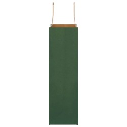 Sacs en papier 250 pcs avec poignées vert 21x11x36 cm 