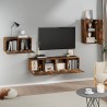 Ensemble de meubles TV 4 pcs Chêne fumé Bois d'ingénierie 