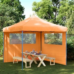 Tente de réception pliable escamotable avec 2 parois latérales 