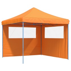 Tente de réception pliable escamotable avec 2 parois latérales 