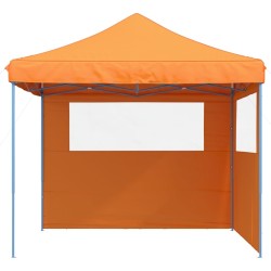 Tente de réception pliable escamotable avec 2 parois latérales 