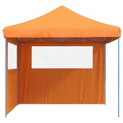 Tente de réception pliable escamotable avec 2 parois latérales 