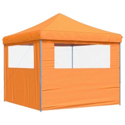 Tente de réception pliable escamotable avec 2 parois latérales 