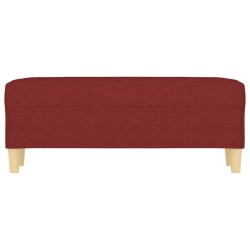Banc Rouge bordeaux 100x35x41 cm Tissu 