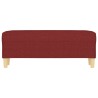 Banc Rouge bordeaux 100x35x41 cm Tissu 