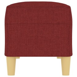 Banc Rouge bordeaux 100x35x41 cm Tissu 