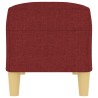 Banc Rouge bordeaux 100x35x41 cm Tissu 