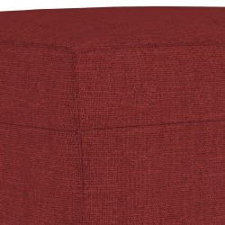 Banc Rouge bordeaux 100x35x41 cm Tissu 