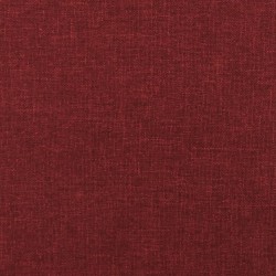 Banc Rouge bordeaux 100x35x41 cm Tissu 