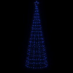 Sapin de Noël à LED avec pointes 570 LED bleu 300 cm 