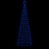 Sapin de Noël à LED avec pointes 570 LED bleu 300 cm 