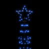 Sapin de Noël à LED avec pointes 570 LED bleu 300 cm 