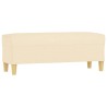 Banc Crème 100x35x41 cm Tissu 