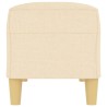 Banc Crème 100x35x41 cm Tissu 