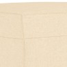 Banc Crème 100x35x41 cm Tissu 