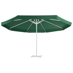 Tissu de remplacement pour parasol d'extérieur Vert 500 cm 