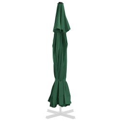 Tissu de remplacement pour parasol d'extérieur Vert 500 cm 