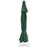 Tissu de remplacement pour parasol d'extérieur Vert 500 cm 