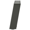 Pieds de table basse en U, 2 pièces, anthracite, 50 x (30-31) cm, acier 
