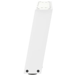 Pieds de table basse en U, 2 pièces, blanc, 50 x (30-31) cm, acier 