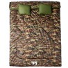 Sac de couchage double et oreillers adultes camping 3-4 saisons 