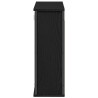 Armoire murale de salle de bain miroir chêne noir 60x21x60 cm 