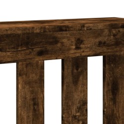 Cache-radiateur chêne fumé 149x20x82 cm bois d'ingénierie 