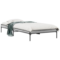 Cadre de lit sans matelas sonoma gris 100x200 cm 