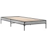 Cadre de lit sans matelas sonoma gris 100x200 cm 