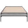 Cadre de lit sans matelas sonoma gris 100x200 cm 
