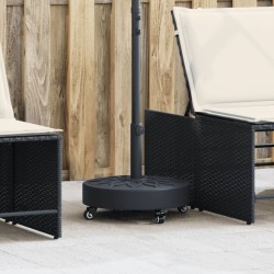 Base de parasol avec roues pour mâts Ø38 / 48 mm 27 kg rond 