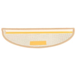 Tapis de marches d'escalier 15 pcs Crème 65x21x4 cm 
