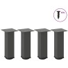 Pieds de table basse 4 pièces Anthracite 30-32 cm Acier 