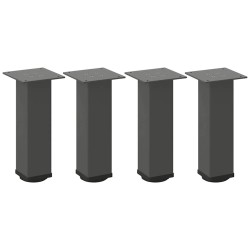 Pieds de table basse 4 pièces Anthracite 30-32 cm Acier 