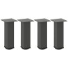Pieds de table basse 4 pièces Anthracite 30-32 cm Acier 