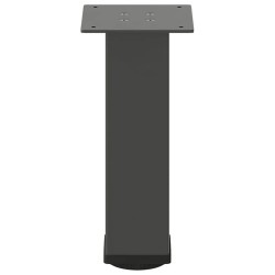Pieds de table basse 4 pièces Anthracite 30-32 cm Acier 