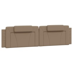 Coussin de tête de lit cappuccino 200 cm similicuir 